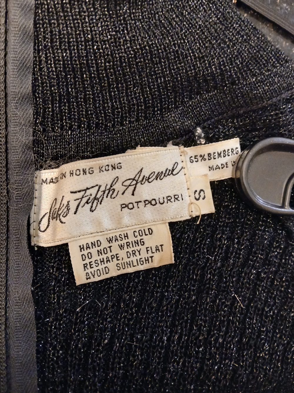 Saks Fifth Avenue Black Lightweight Turtleneck Sweater